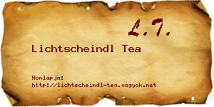 Lichtscheindl Tea névjegykártya